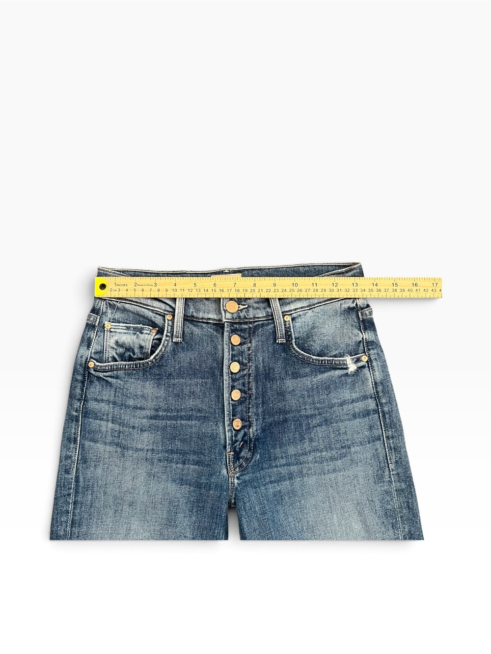 MOTHER Pixie Tomcat Crop Not Cut & Pasted Jeans Size 26 Raw Hem See Note - Picture 11 of 16